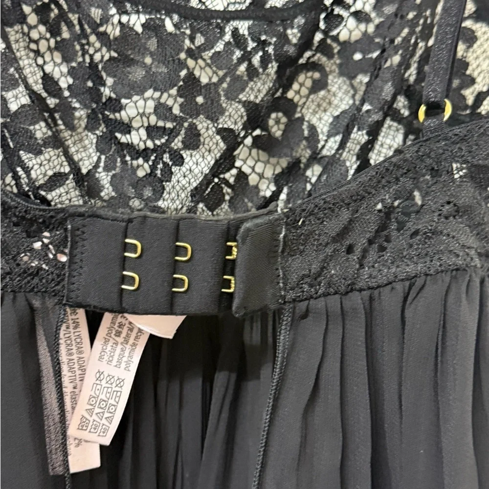 Victoria's Secret Black Lace Belted Dress